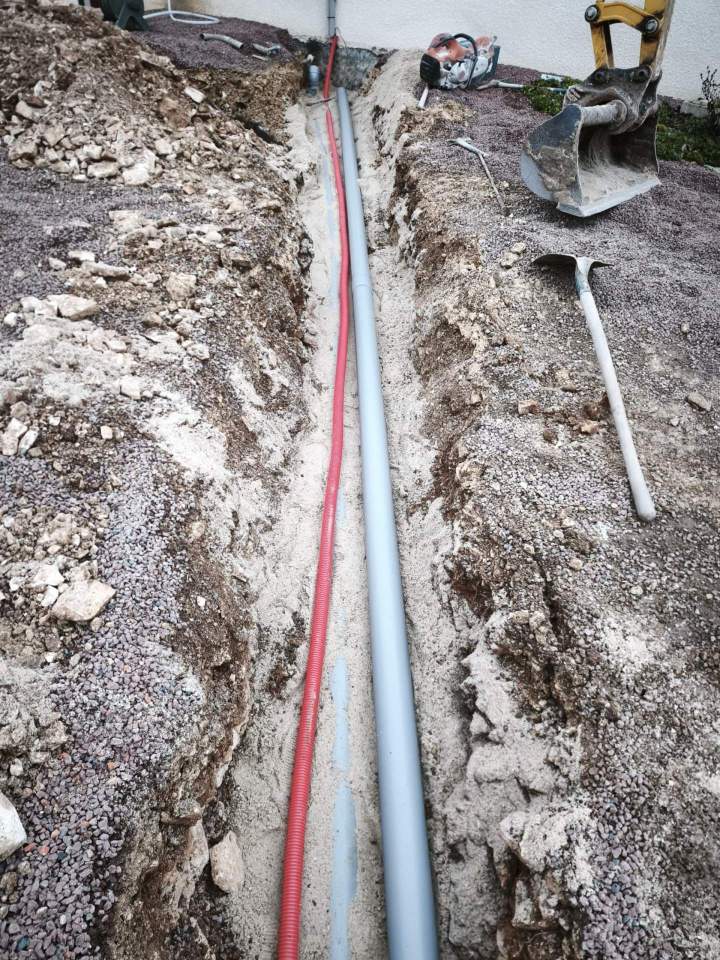 Raccordement réseaux d'eaux souterrains  