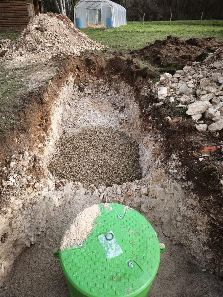 Installation d'un système d'assainissement