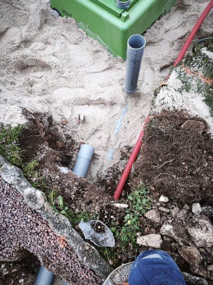 Installation de canalisations