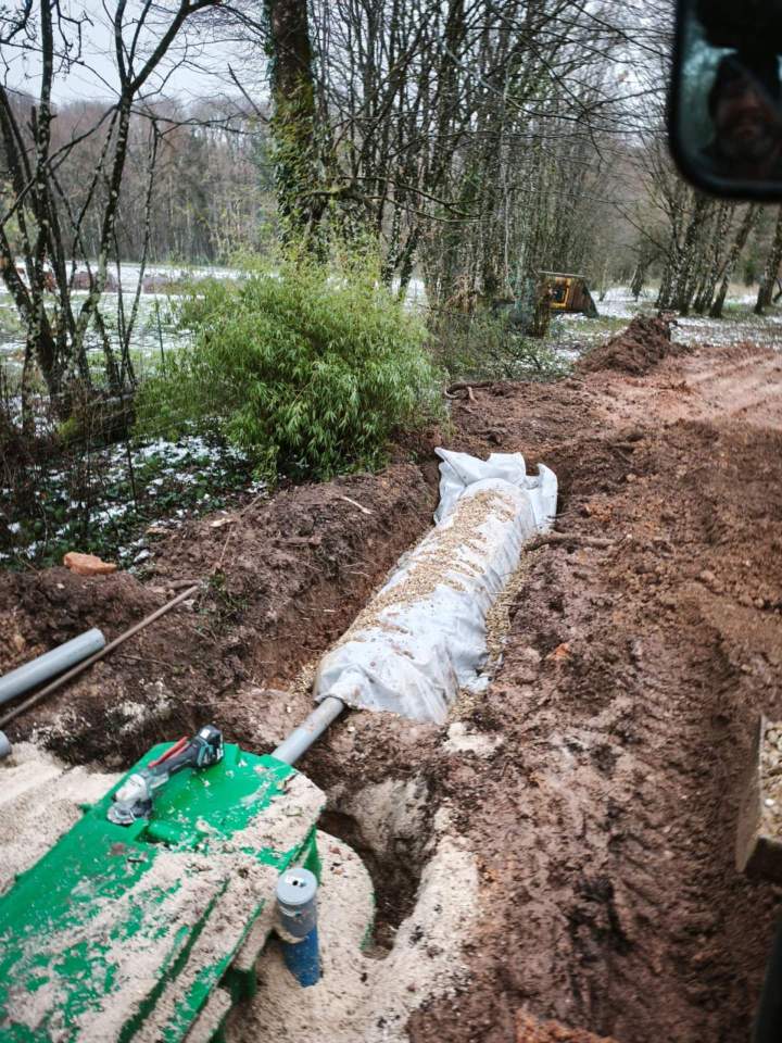 Installation de canalisations