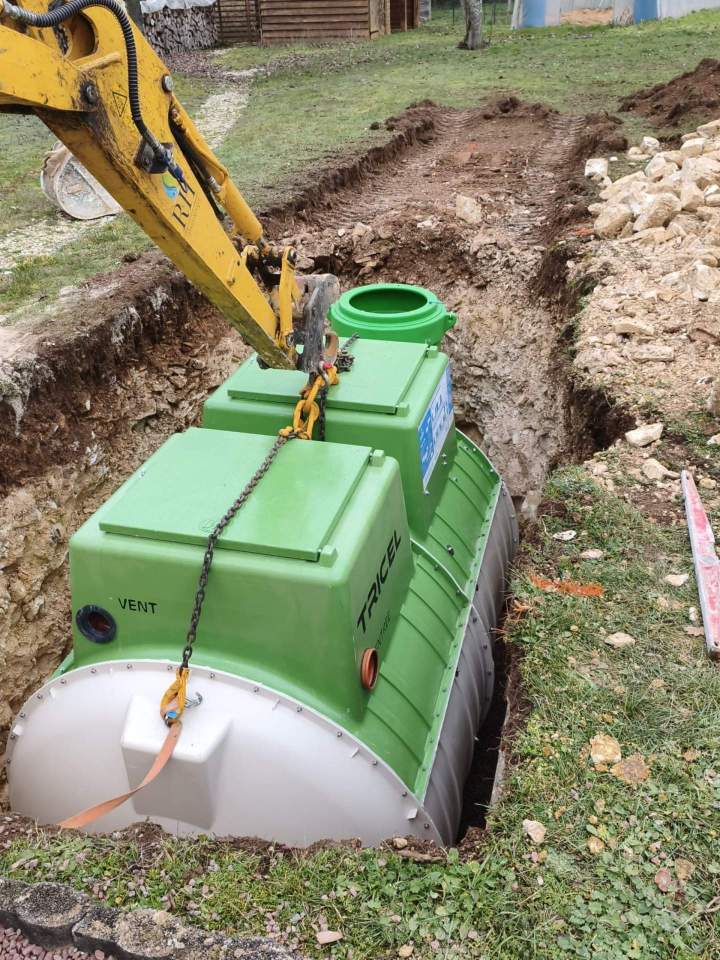 Installation d'un système d'assainissement 